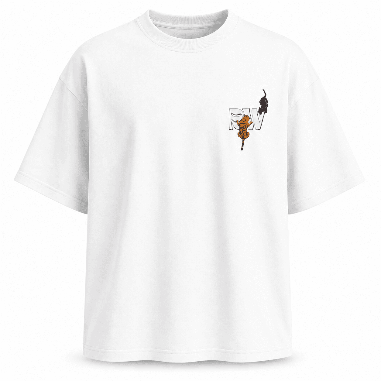 Tidal Instinct — White Tee - Angle 1