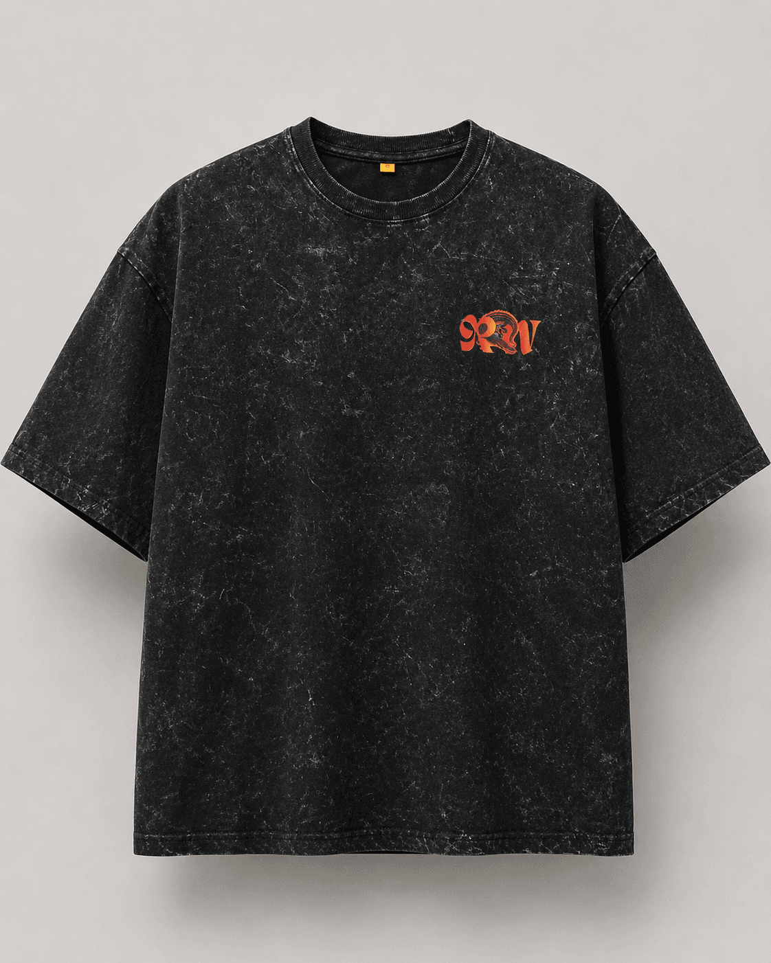 Two Beasts One Reign Tee Acid wash — Front View